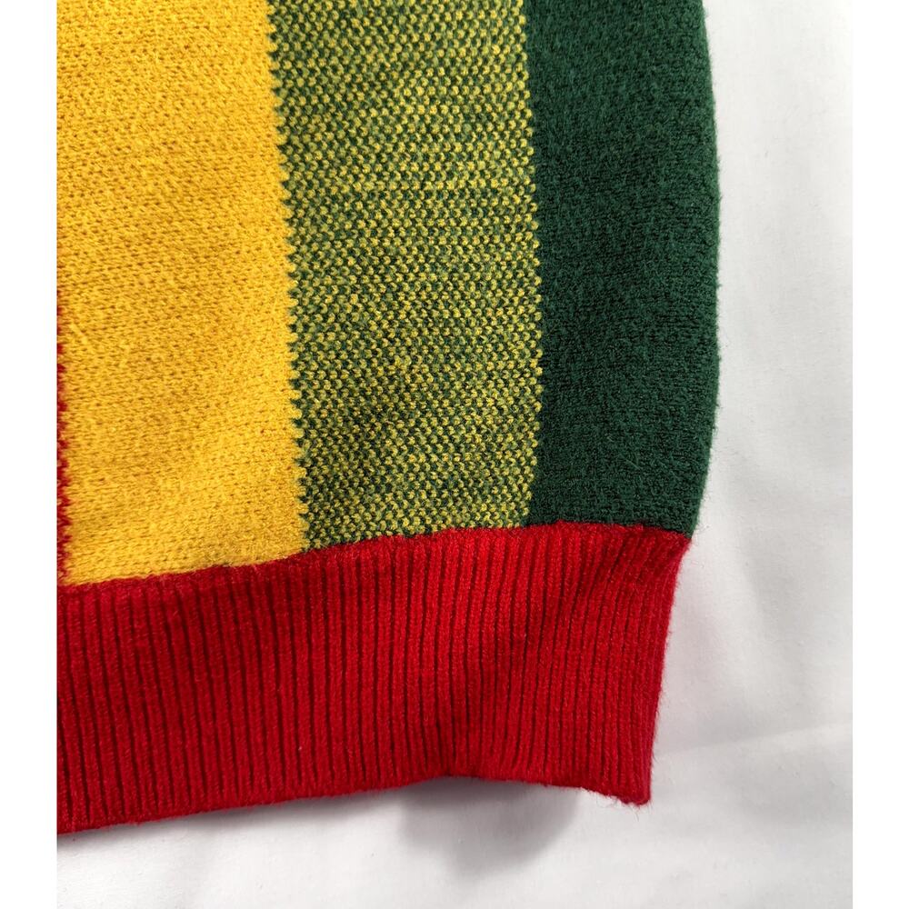 Hot & Delicious Women Rainbow Stripe M/L Oversized Knit Sweater long sleeve - Picture 3 of 8